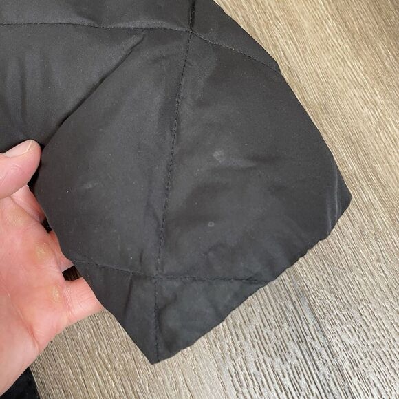 LRL Ralph Lauren Down Parka Quilted Puffer Coat Long Womens Size M Black Zip - Picture 2 of 15